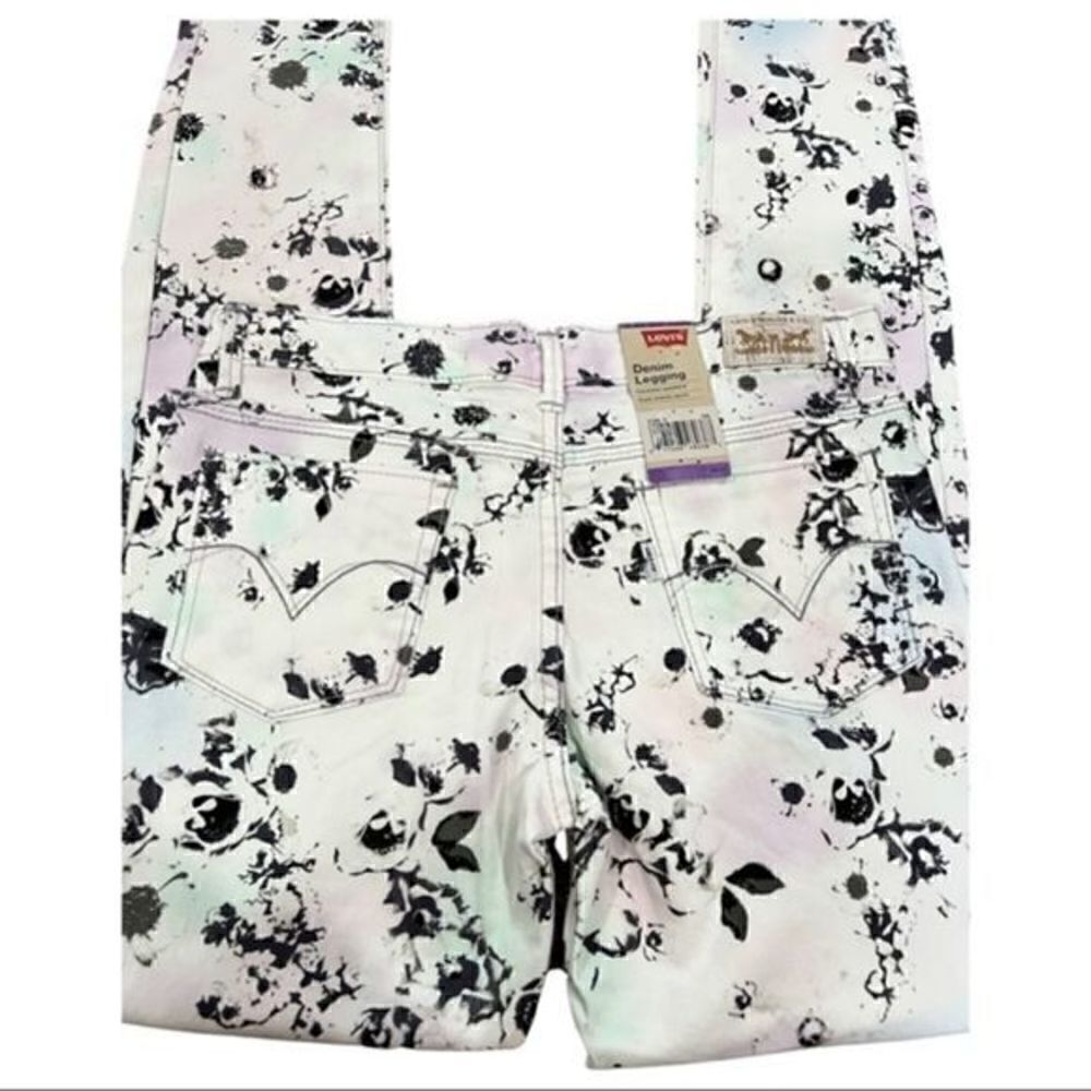 ‼️ NWT Levis denim lagging watercolor print kids size 10,16 reg - Picture 6 of 9